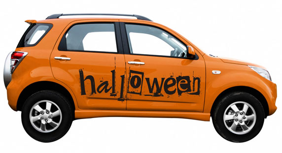 Интерьерная наклейка, наклейка на машину - Halloween