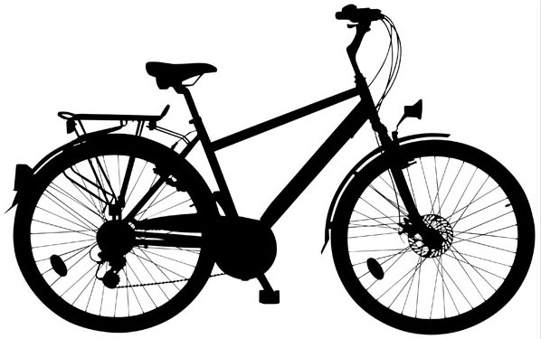 Интерьерная наклейка - велосипед